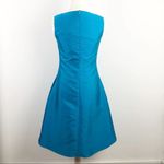 NEW Hilton Hollis Blue Mini Dress Pleated Sleeveless Cocktail Aquamarine Size 2 Photo 6