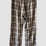 Brandy Melville Women’s  Catherine Brown Plaid Pants Pockets One Size Relaxed Photo 3