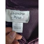 Jasmine  Rose Velvet‎ Robe Floral Print Long Sleeve Purple S/P Photo 2