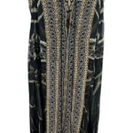 Camilla  Lace Up Front Dress Maxi Under A Full Moon Print Black Size Small Photo 4