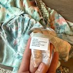 Camilla  silk floral print deep cut floral print dress with rhinestone waist belt Photo 13