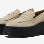 Free People | Nico Platform Loafer Leather Taupe Chunky Wedge | Size 40 (US 10) Photo 1