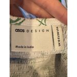 Asos Design Dress Women 6 White Green Floral Shirred Tiered Sundress Maxi Boho Photo 10