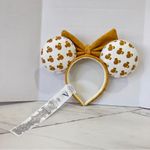 Lounge Fly Disney x  Mickey Mouse Waffle And Butter Ear Headband Faux Leather Photo 3