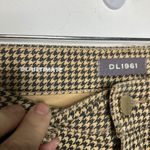 DL1961  Mara straight tan black houndstooth jeans womens size 24 business casual Photo 2