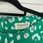 Brighton Sugarhill  Women’s 12 Green Patterned Short Sleeve Dress Photo 1