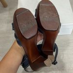 Calvin Klein  • Bella denim bow wooden heels Photo 8