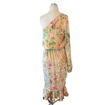 Hemant and Nandita  Veena Dress in Nude Midi Dress Medium XSmall Women's Cocktail Photo 5