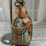 Anuschka  Hand Painted Leather Purse Boho Hippie Handbag Tote India Abstract Art Photo 6