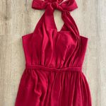 David's Bridal NWOT burgundy Halter Maxi Dress Size S Photo 2
