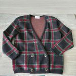 Pendleton Womens Plaid Wool Cardigan Sweater Sz Petite S Double-Breasted USA Vtg Photo 0