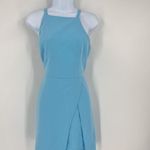 Amanda Uprichard Amanda‎ Uprichard Women's Square Neck Tulip Hem Mini Dress Light Blue Size Large Photo 7