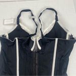 Modern Movement Womens Bustier Bra Black White Underwire Size 36C Photo 4