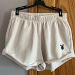 Playboy by PacSun Sweat Shorts White Size M Photo 0