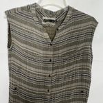 prAna Sleeveless Striped Neutral Shirt Dress Size XS Photo 2