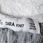 ZARA Knit Black and White Striped Halter Tank Top Photo 7