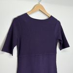 Nanette Lepore Nanette‎ Lenore Pleated Purple Midi Dress Size Large Photo 3