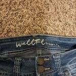 Wallflower Straight Leg Jeans 5 Light Blue Denim Wide Waistband 5 Pockets Button Size undefined Photo 1