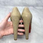 Christian Louboutin  Altanana 140 Suede Platform Open Toe Block Heel Pumps 40 Photo 5