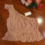 Pink Rose  One Shoulder Top Size Large Photo 0