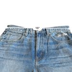 SLVRLAKE London Straight Leg Jeans in Gimme Shelter Sz 28 Distressed High Rise‎ Blue Photo 11