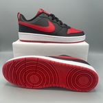 Nike Court Borough Low 2 Big Kids' Shoes/color Black/White/University Red Photo 12