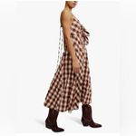 Free People NWT  Via Midi Dress Brown Combo Everly Size X Large NWT Photo 1
