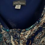 Market & Spruce Green and Brown A-line Midi Dress Photo 1