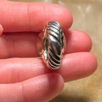 David Yurman 14K and Sterling Silver Two Tone Violet Chalcedony Cable Ring Photo 14