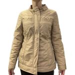 Red Valentino  V Logo Beige Zip Up Puffer Coat Jacket. Photo 1