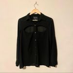 Nordstrom MinkPink Sheer Cut Out Blouse Photo 1