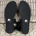 Sorel Black Sporty Ella III Ankle Strap Flat Sandals with Cushioned Footbed Photo 2