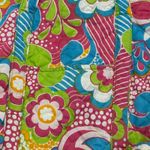 Buckhead Betties  Quilted Floral Tote Bag Pink Blue‎ Green Colorful 19.5"x16" Photo 2