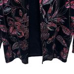 Notations  Velvet Pink Red Sparkle Glitter Black Jacket Shell Christmas Size 1X Photo 3