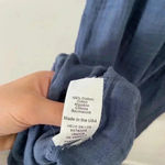 Michael Stars NWOT  Cleo Gauze Button Up Shirt Dress Long Blue Size M Photo 6