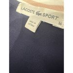 Lacoste Womens Polo Dress Short Sleeve Black Size 36 Small With Logo Photo 3