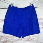 Loft Ann Taylor Size 14 Royal Blue Linen Blend The Peyton Shorts Photo 0