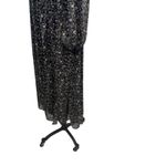 Astr the Label Dress Maxi Smocked Long Sleeve Floral Print Black Purple Size XL Photo 9