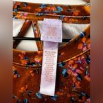 Savage X Fenty psychedelic velvet floral sleep set Top short sleeve Shorts L/XL Orange Size undefined Photo 4