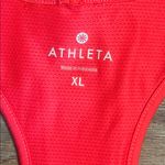 Athleta  Tinker Pink Racerback Tank Top Drawstring Hem Built in Sports Bra XL Photo 2