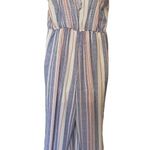 Trixxi  Clothing Company Womens Jumpsuit Size Medium Striped Knotted Top Coastal Photo 6