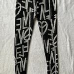 Charlotte Russe Peace Heart Key Love Leggings in Black/White/Gray - Size XS Photo 8