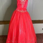 Tiffany Designs  Princess Beaded Tulle Halter Prom‎ Quinceanera Gown 8 Photo 0