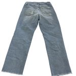 joe's jeans  Womens 27‎ Blue High Rise Straight Crop Distressed Ripped Denim Pants Photo 1