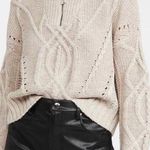 Skull Cashmere Lyndsay Cable Knit Half Zip Sweater Photo 0