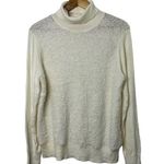 Juicy Couture Ivory Textured Wool-Blend Turtleneck Sweater Women's XL New Photo 0