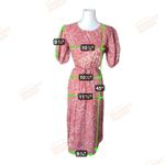 Lush Clothing Lush Caramel Abstract Puff Sleeve Cutout Midi Dress Size M NWT 100% Cotton Photo 9