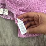 Aerie NWT Joy Lace Padded Longline Bralette Violet Willow Pink size XL Photo 5