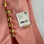 Free People  Scarlett Dress Size Small Mini Pink Peach Summer Button V-Neck NWT Photo 6