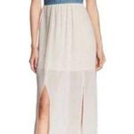 Flying Tomato Sleeveless Embroidered Waist Lined Goddess Maxi Dress Size Medium Photo 0